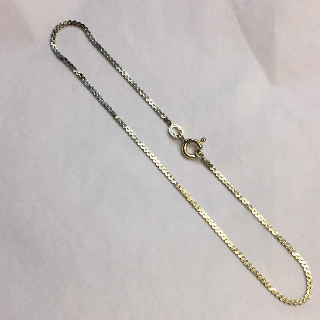 Gold Vermeil Over 925 Silver Anklet